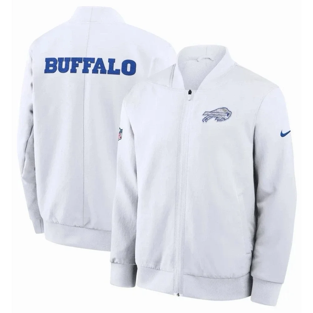 Buffalo Bills Nike 2025 Rivalries Sideline‎ Bomber Jacket Cold Front Full Zip XL